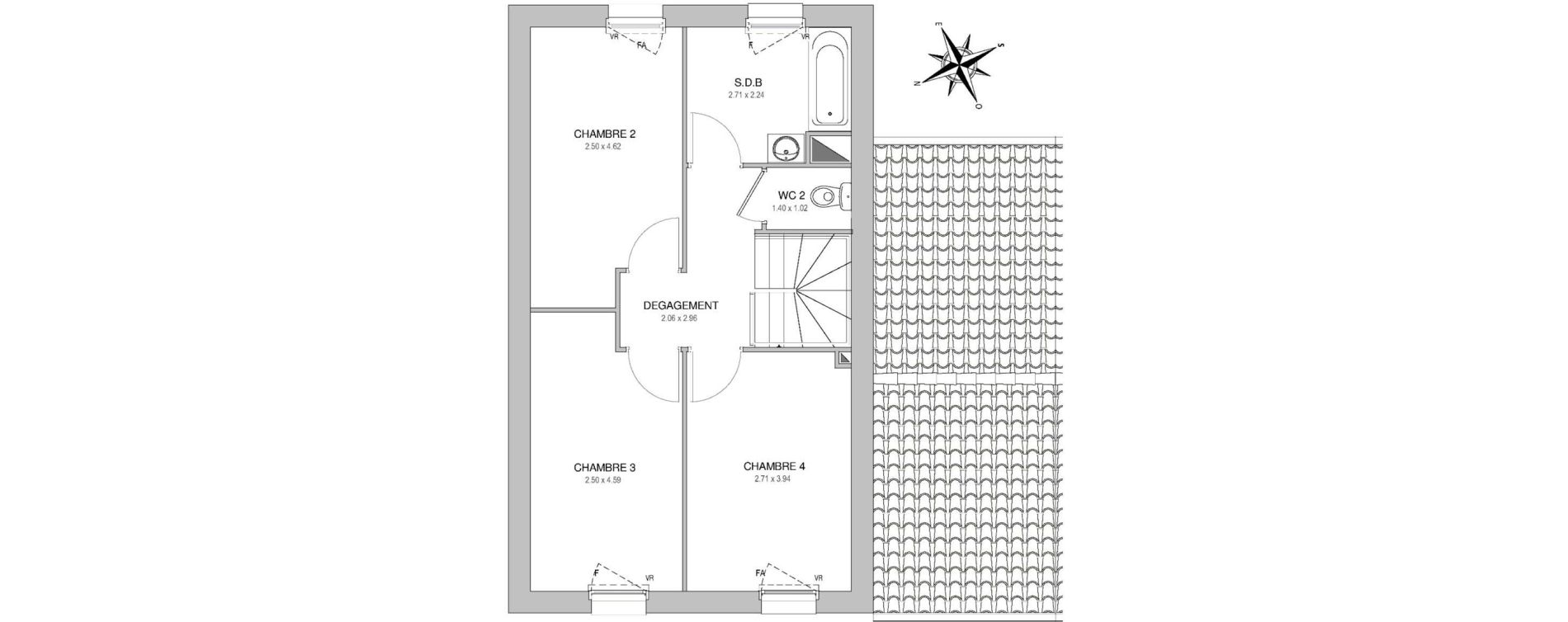 Maison T5 de 93,78 m2 &agrave; Saint-Jean-De-Monts Les verres