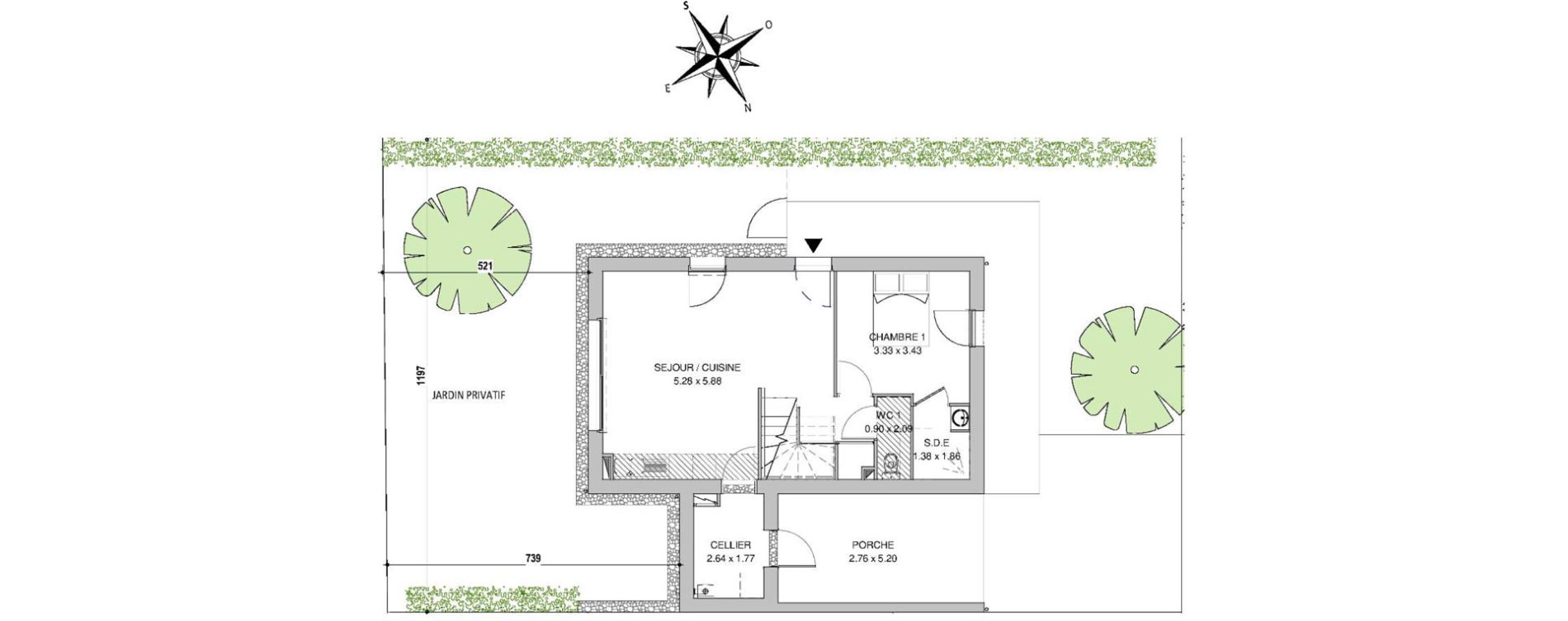 Maison T4 de 81,49 m2 &agrave; Saint-Jean-De-Monts Les verres