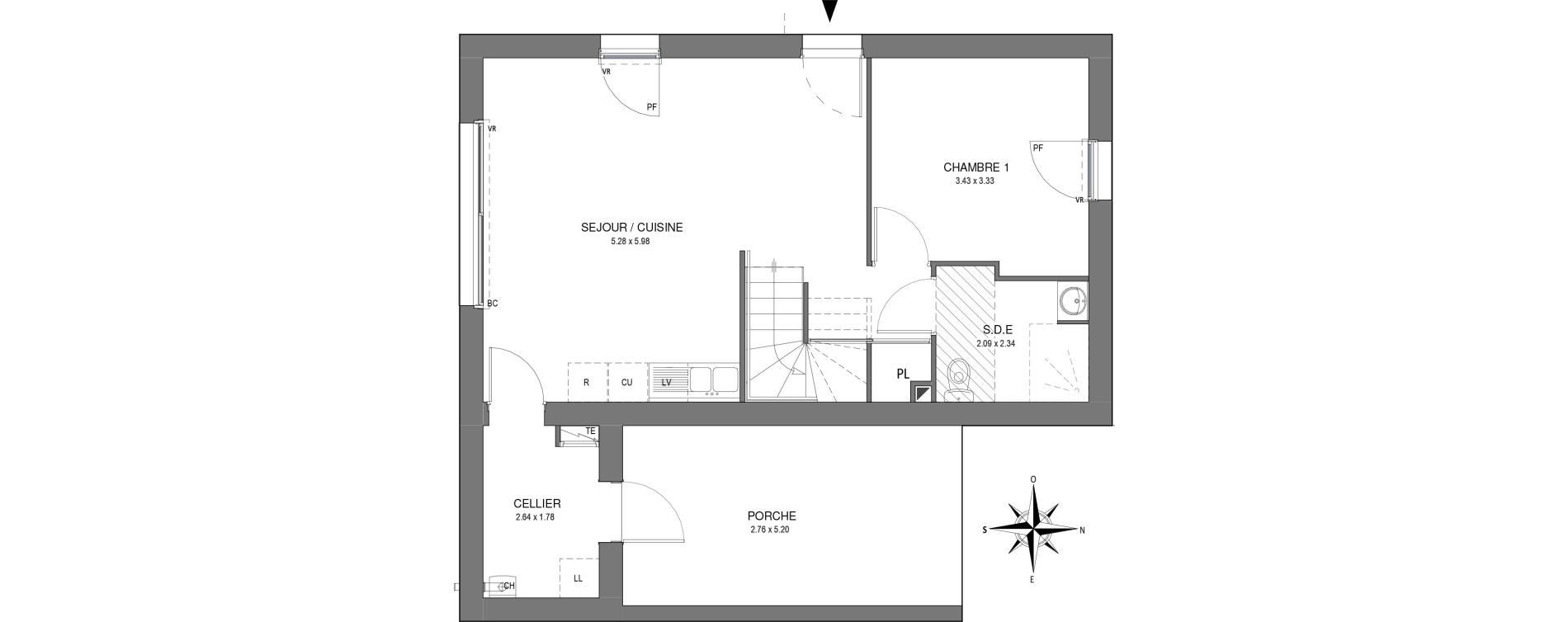 Villa T5 de 94,05 m2 &agrave; Saint-Jean-De-Monts Les verres