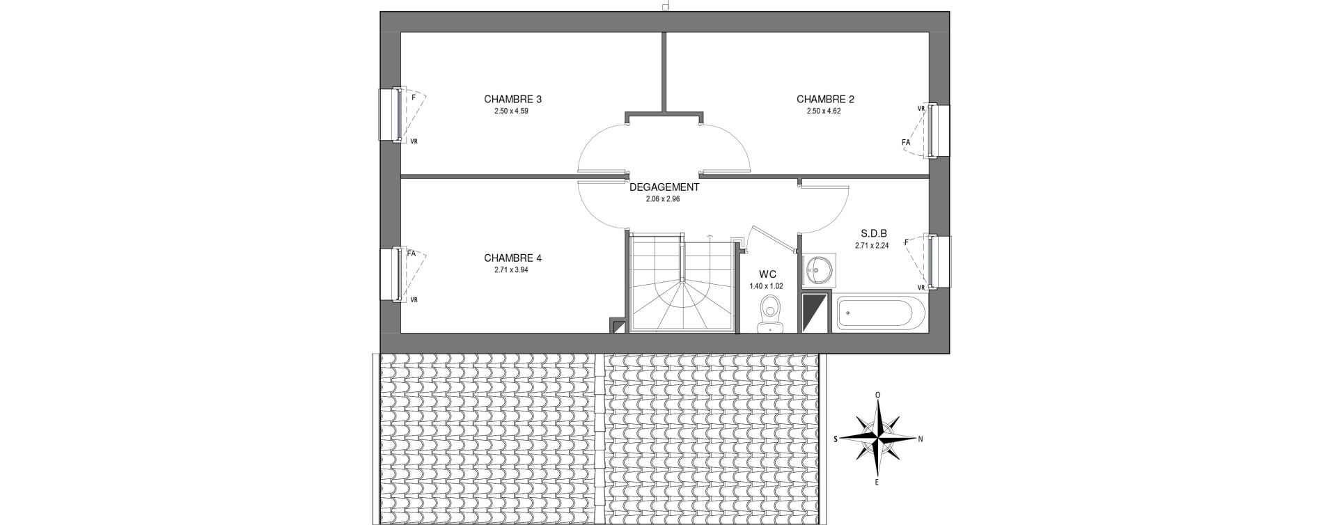 Villa T5 de 94,05 m2 &agrave; Saint-Jean-De-Monts Les verres