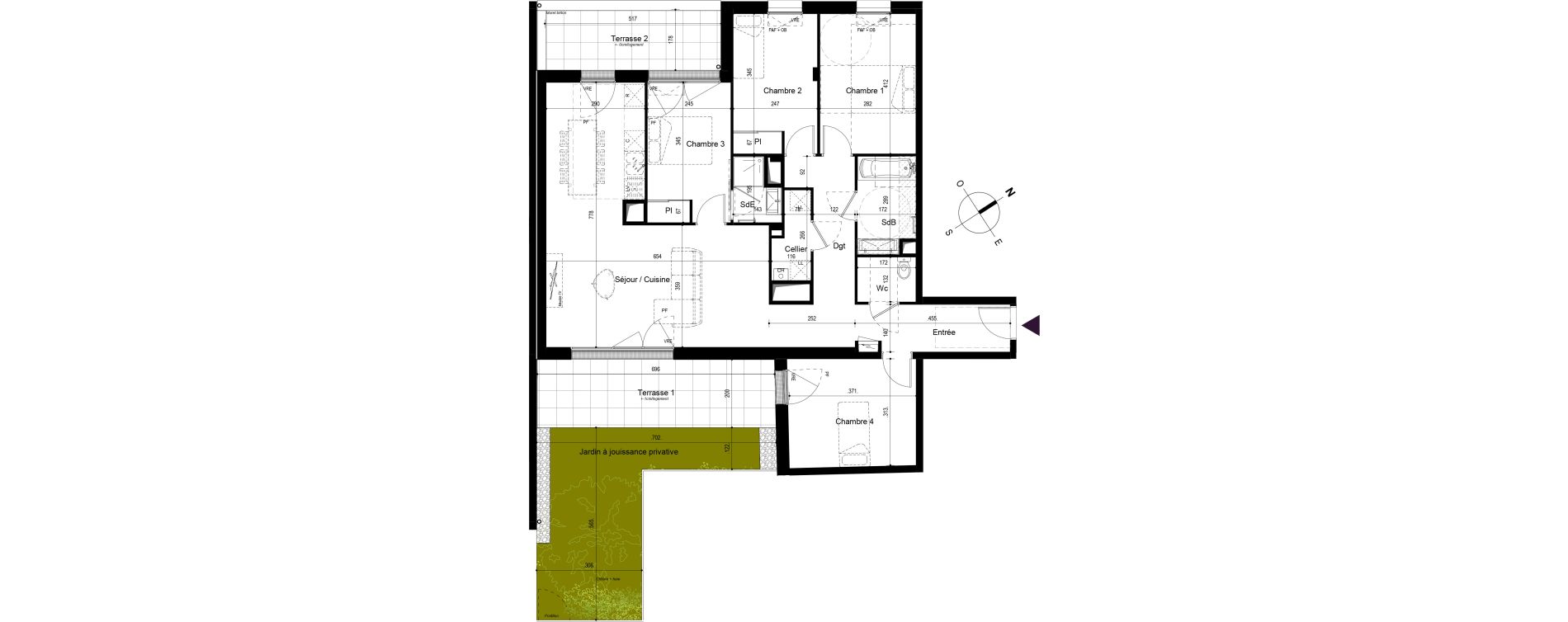 Appartement T5 de 106,09 m2 &agrave; Saint-Jean-De-Monts Centre