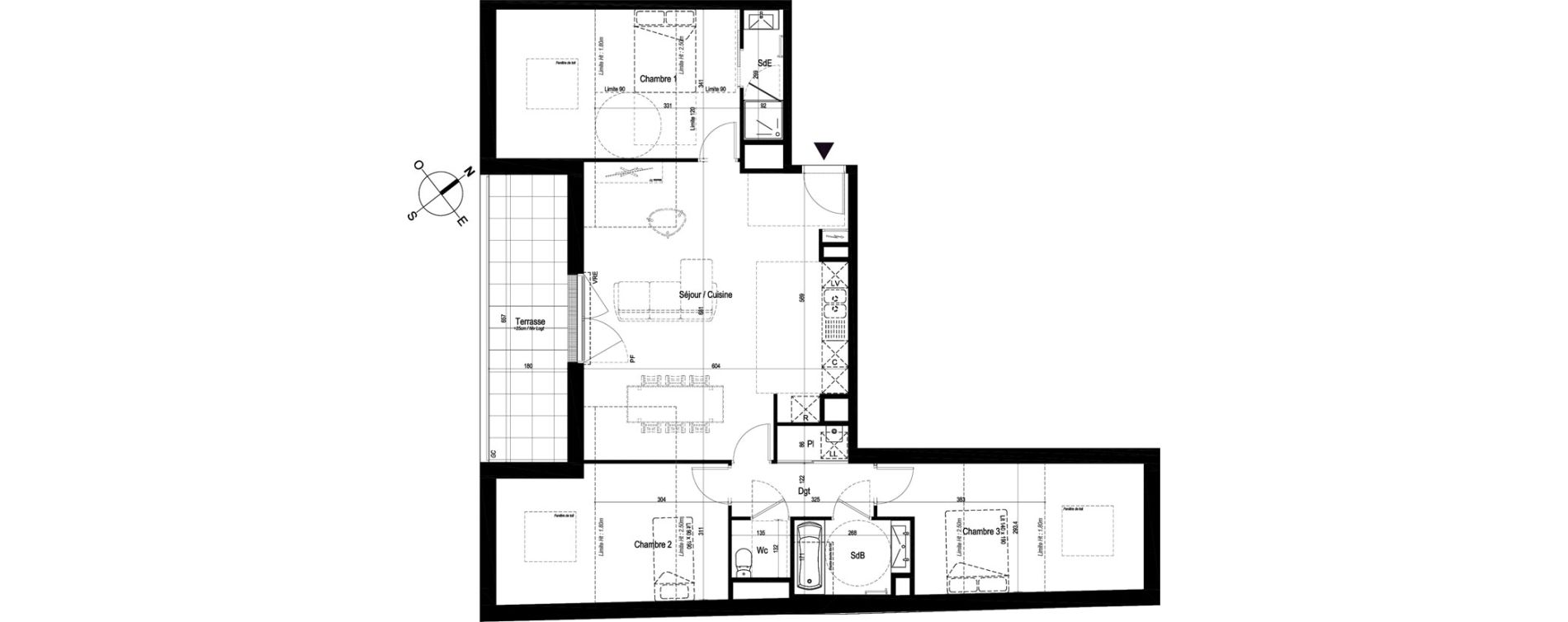 Appartement T4 de 82,36 m2 &agrave; Saint-Jean-De-Monts Centre