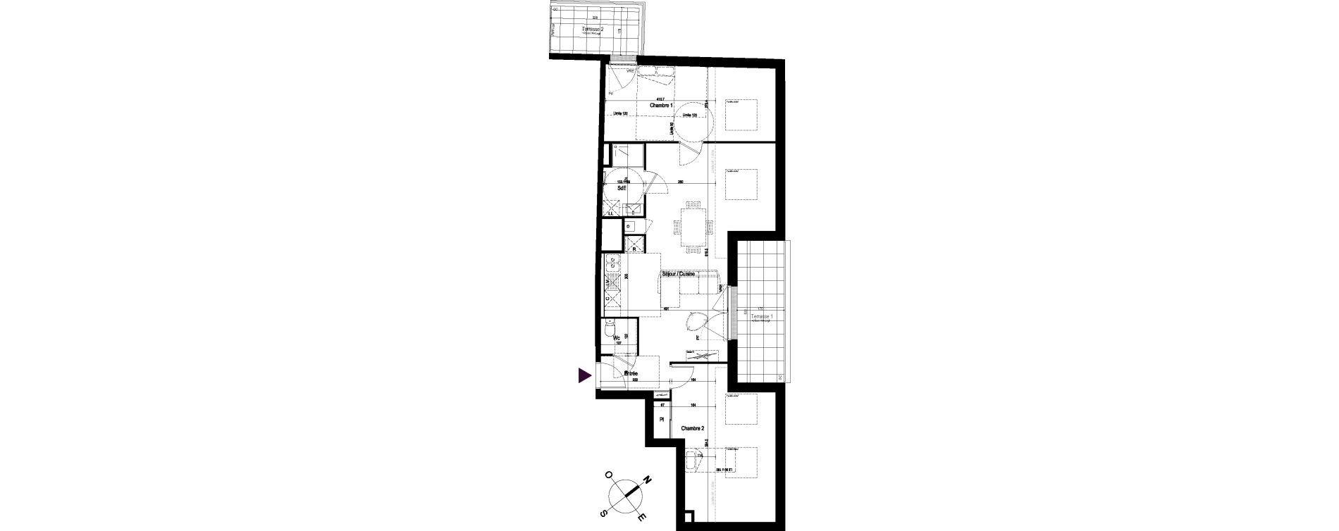 Appartement T3 de 57,80 m2 &agrave; Saint-Jean-De-Monts Centre