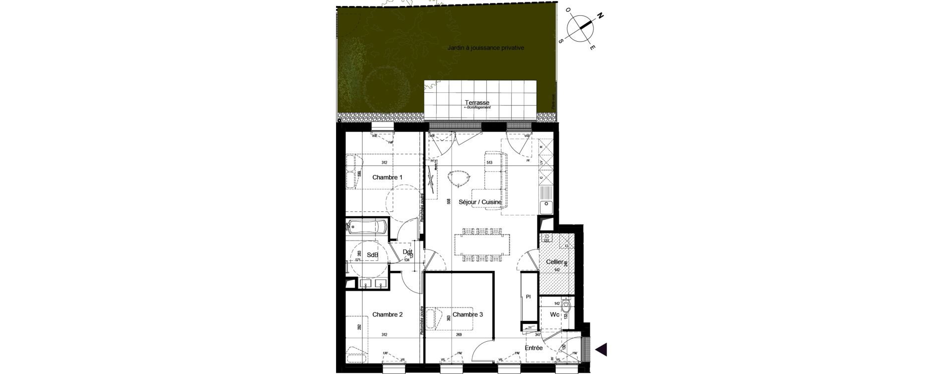 Appartement T4 de 78,65 m2 &agrave; Saint-Jean-De-Monts Centre