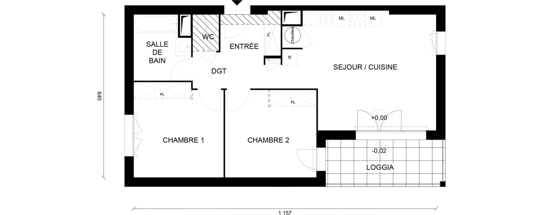 Appartement T3 de 62,68 m2 &agrave; Talmont-Saint-Hilaire Talmont st hilaire