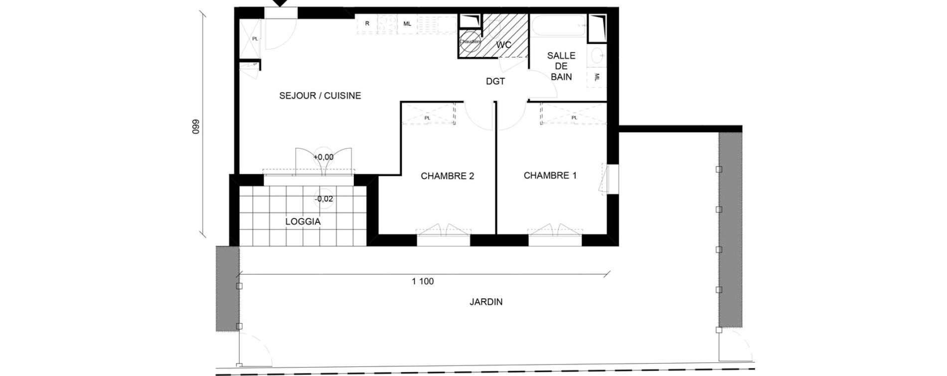 Appartement T3 de 62,54 m2 &agrave; Talmont-Saint-Hilaire Talmont st hilaire