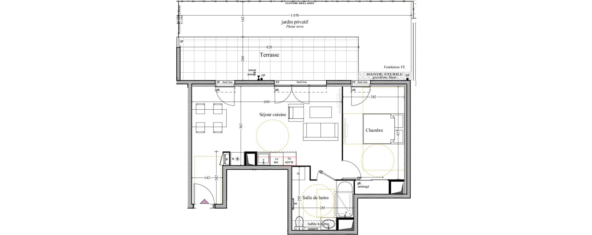 Appartement T2 de 47,68 m2 &agrave; Manosque Bellevue