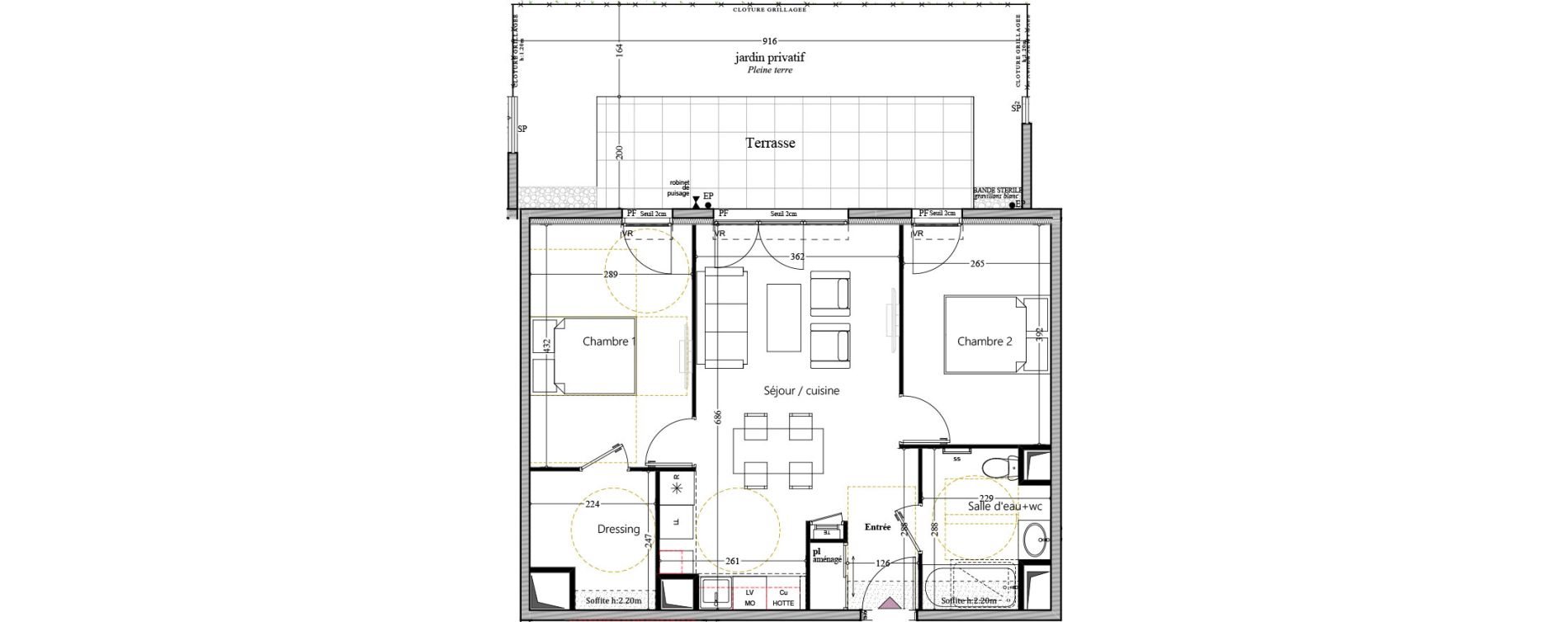 Appartement T3 de 60,09 m2 &agrave; Manosque Bellevue