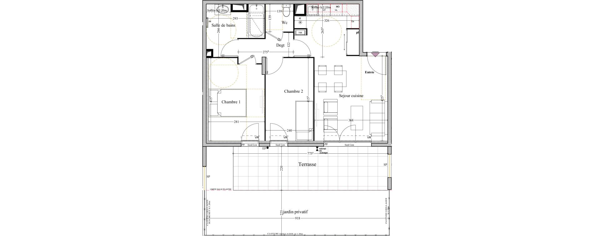 Appartement T3 de 55,93 m2 &agrave; Manosque Bellevue