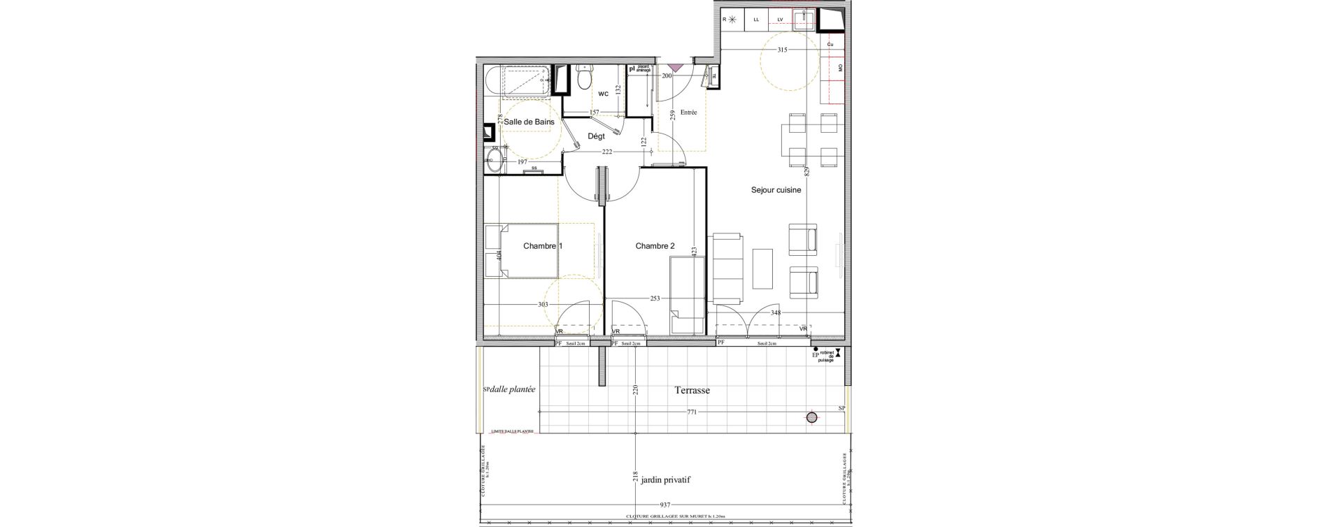 Appartement T3 de 59,72 m2 &agrave; Manosque Bellevue