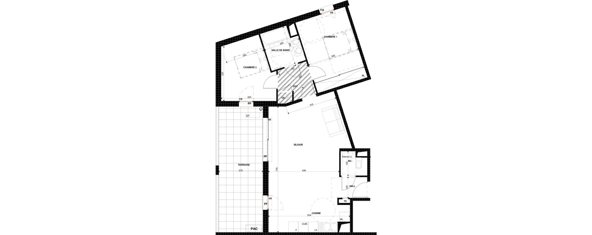 Appartement T3 de 77,53 m2 &agrave; Manosque Toutes aures