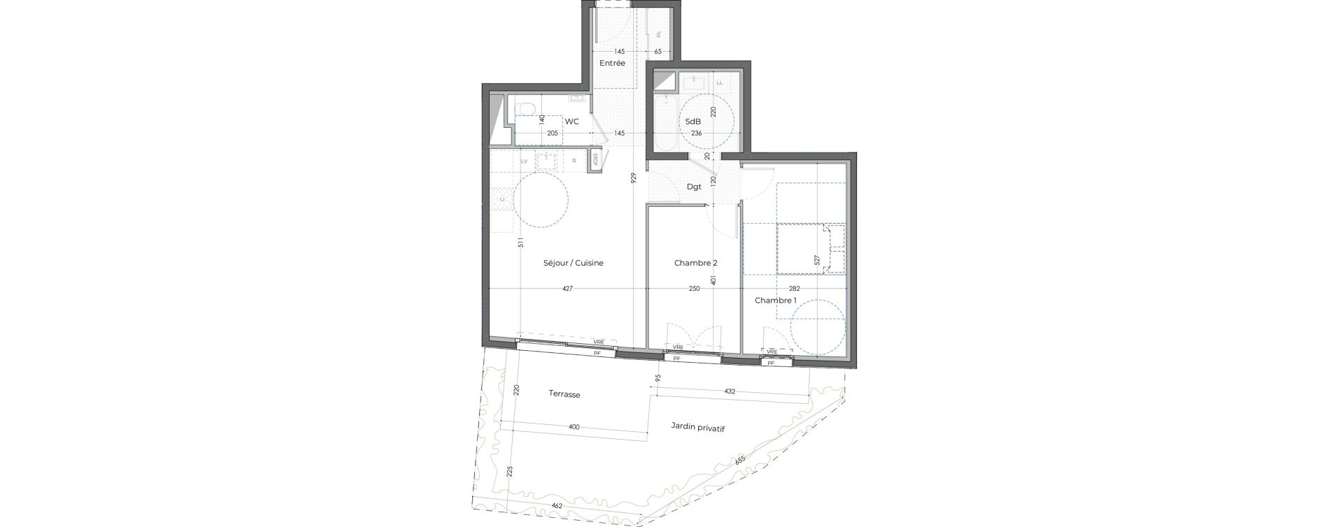 Appartement T3 de 64,05 m2 &agrave; Antibes Les groules - les br&eacute;gui&egrave;res