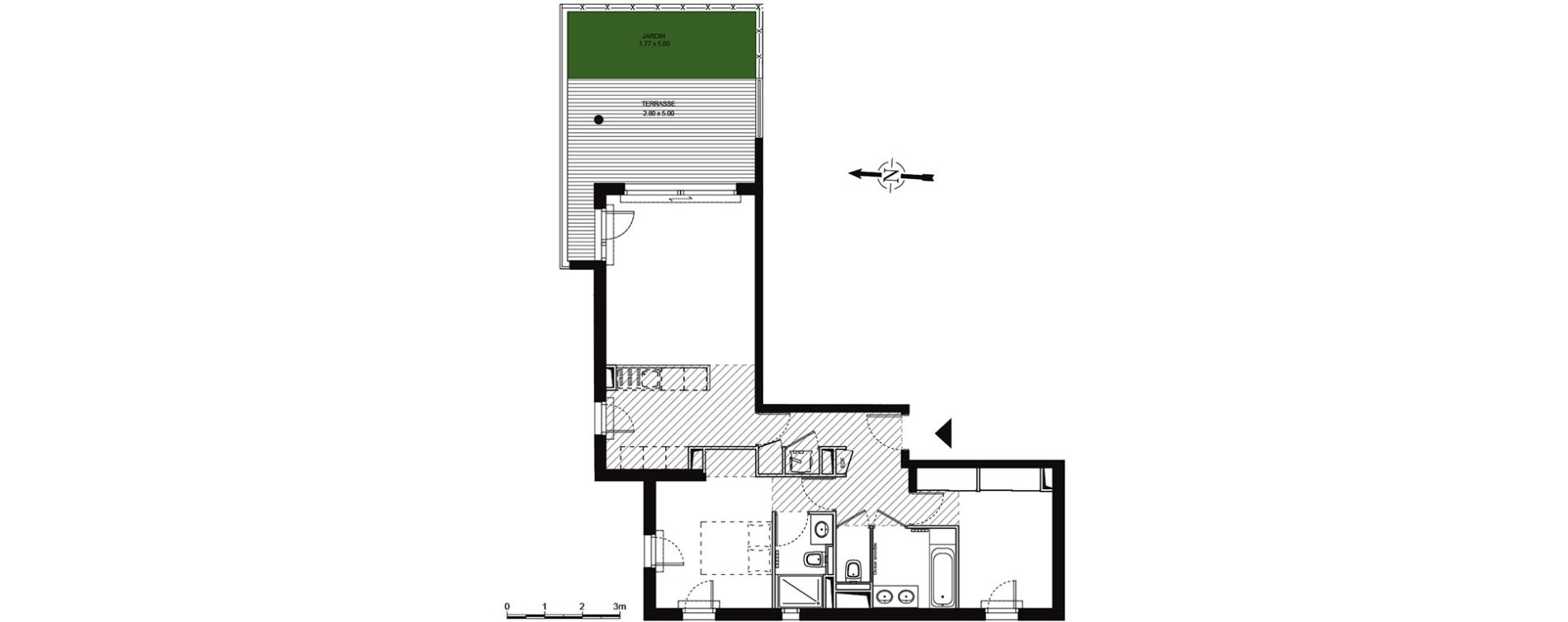 Appartement T3 de 69,20 m2 &agrave; Antibes Les rastines
