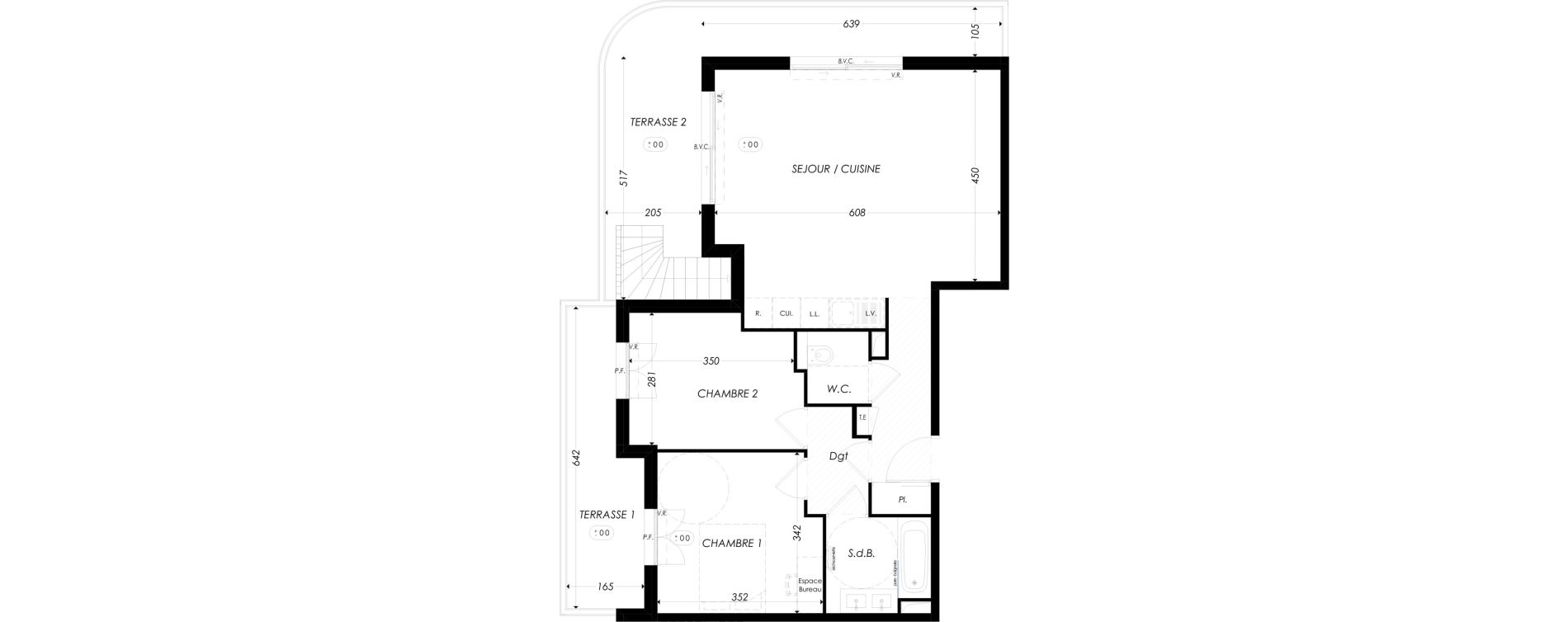 Appartement T3 de 66,15 m2 &agrave; Antibes Les prugnons