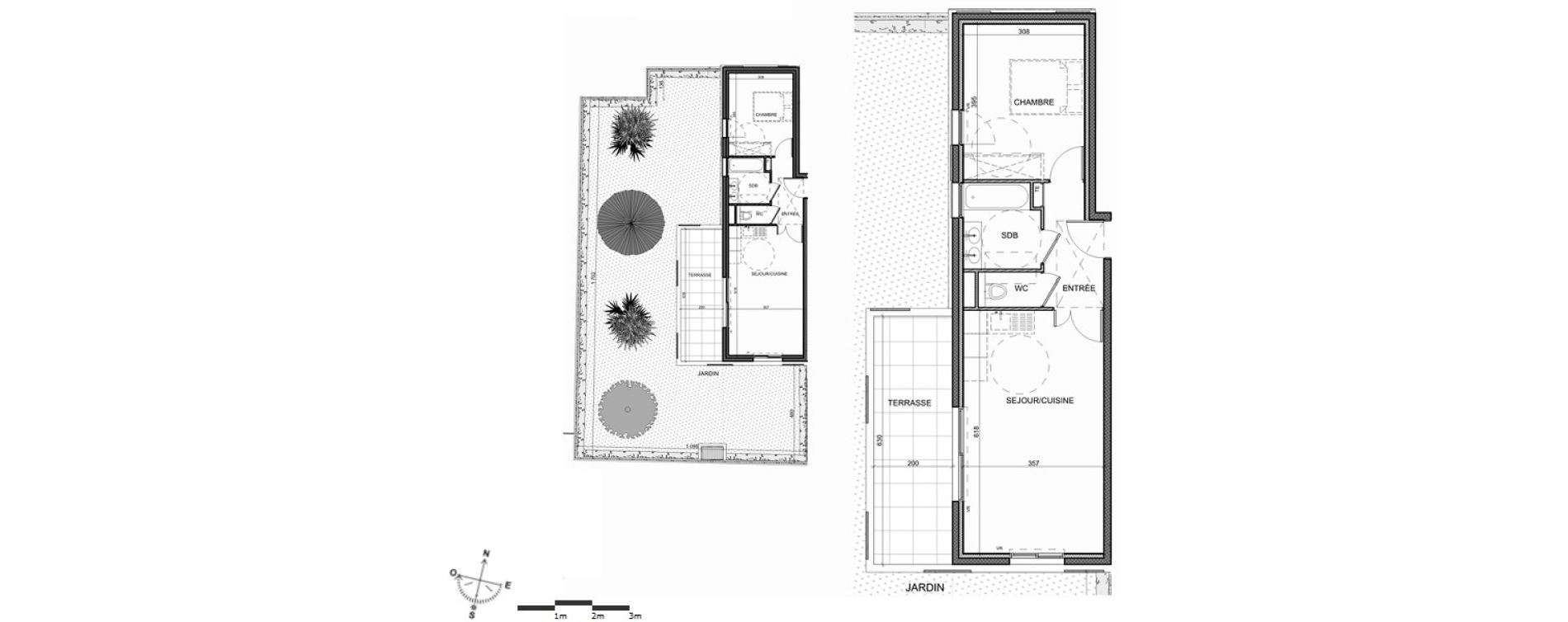 Appartement T2 de 44,18 m2 &agrave; Antibes Juan les pins
