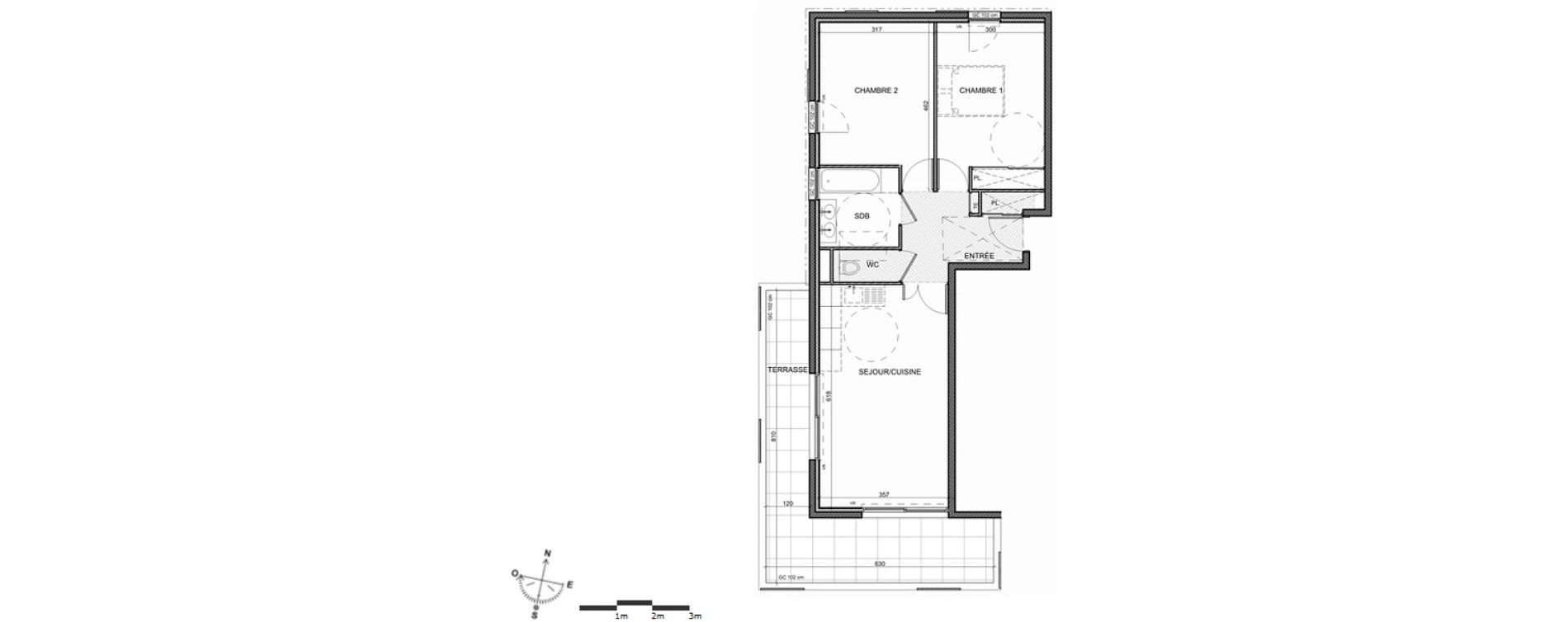 Appartement T3 de 63,01 m2 &agrave; Antibes Juan les pins