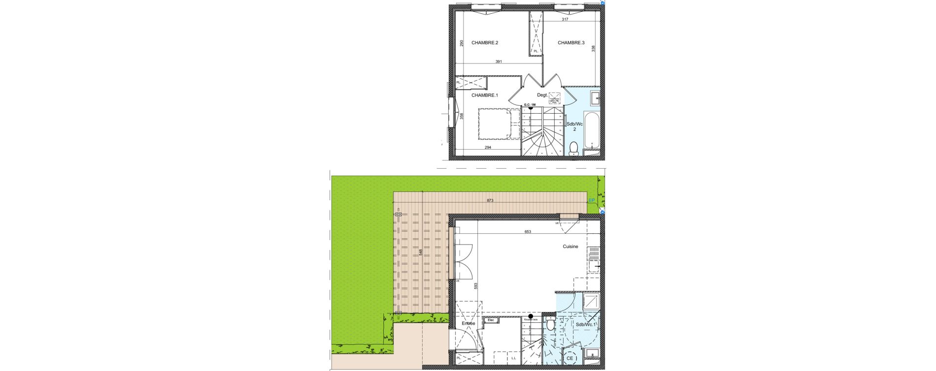 Appartement T4 de 76,14 m2 &agrave; Auribeau-Sur-Siagne Centre