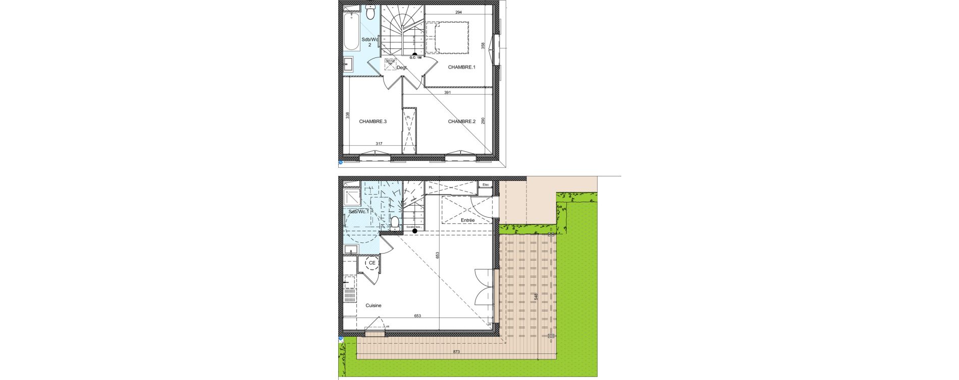 Appartement T4 de 76,13 m2 &agrave; Auribeau-Sur-Siagne Centre