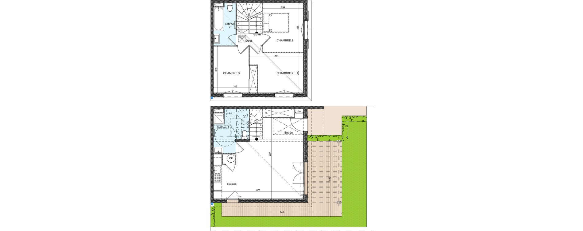 Appartement T4 de 76,13 m2 &agrave; Auribeau-Sur-Siagne Centre