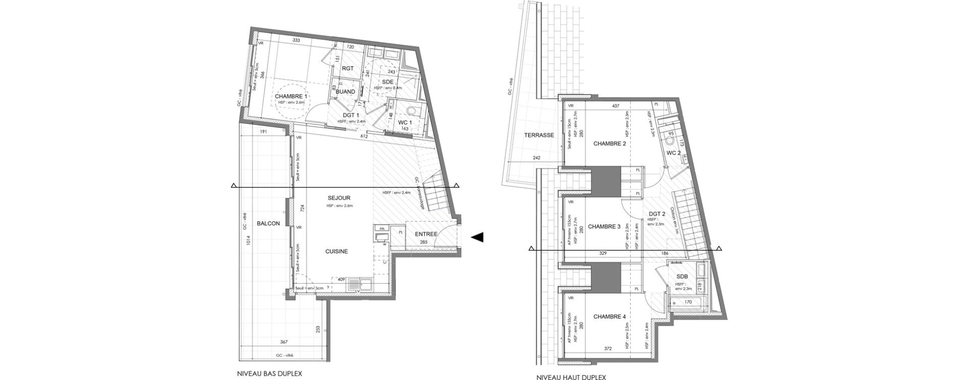 Duplex T5 de 109,99 m2 &agrave; Beaulieu-Sur-Mer Centre