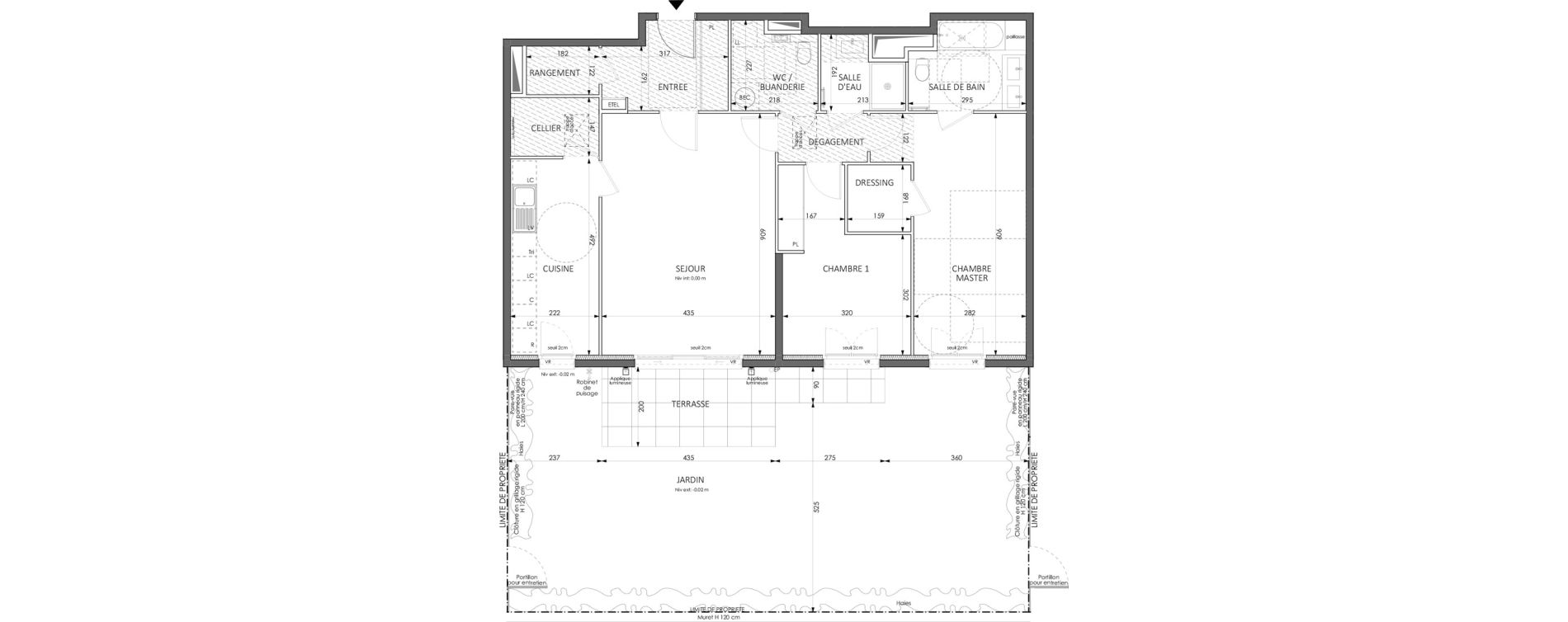 Appartement T3 de 99,20 m2 &agrave; Beausoleil Centre