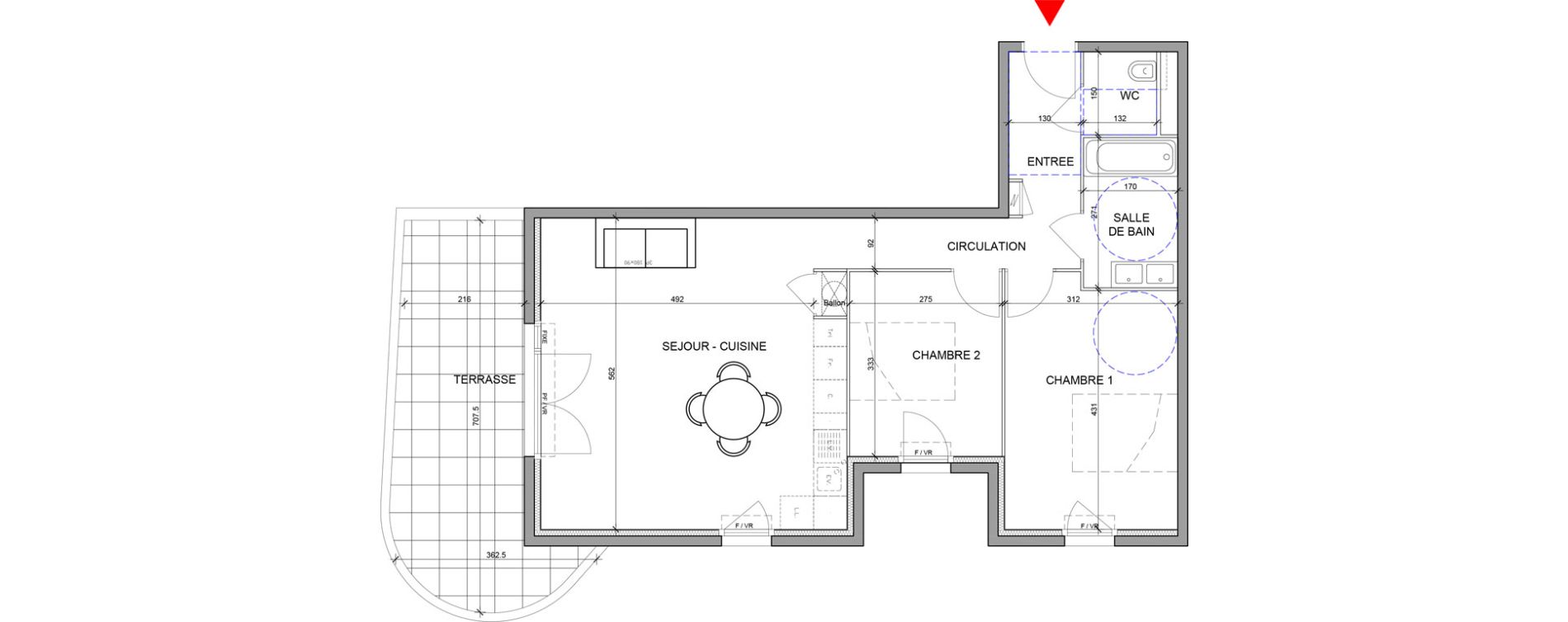 Appartement T3 de 68,44 m2 &agrave; Cagnes-Sur-Mer L hubac