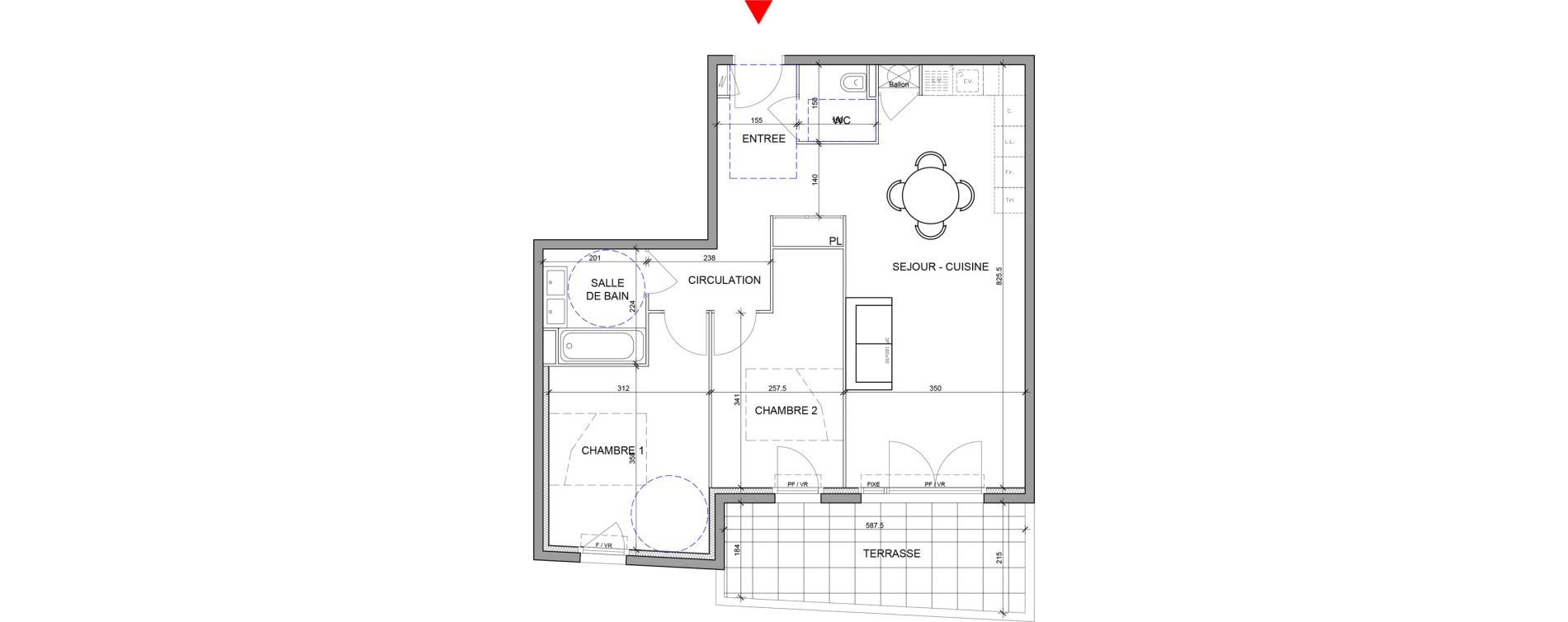 Appartement T3 de 67,42 m2 &agrave; Cagnes-Sur-Mer L hubac