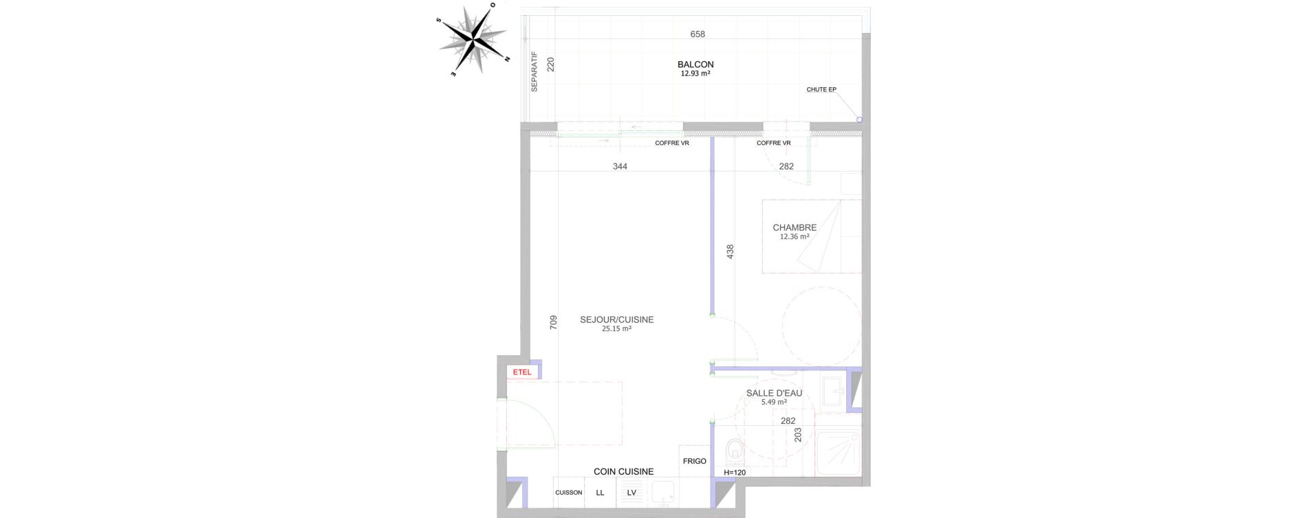 Appartement T2 de 43,00 m2 &agrave; Cagnes-Sur-Mer Centre