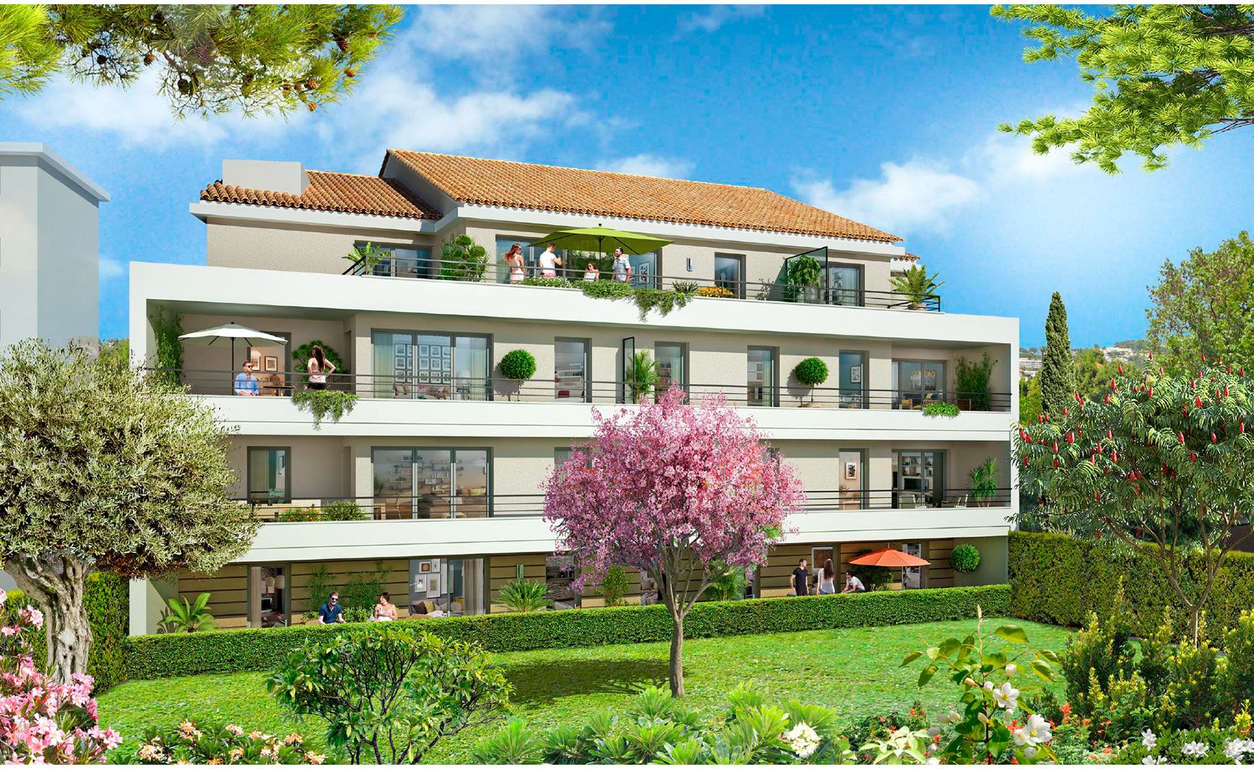 Les Jardins des Coteaux à Cannes programme neuf