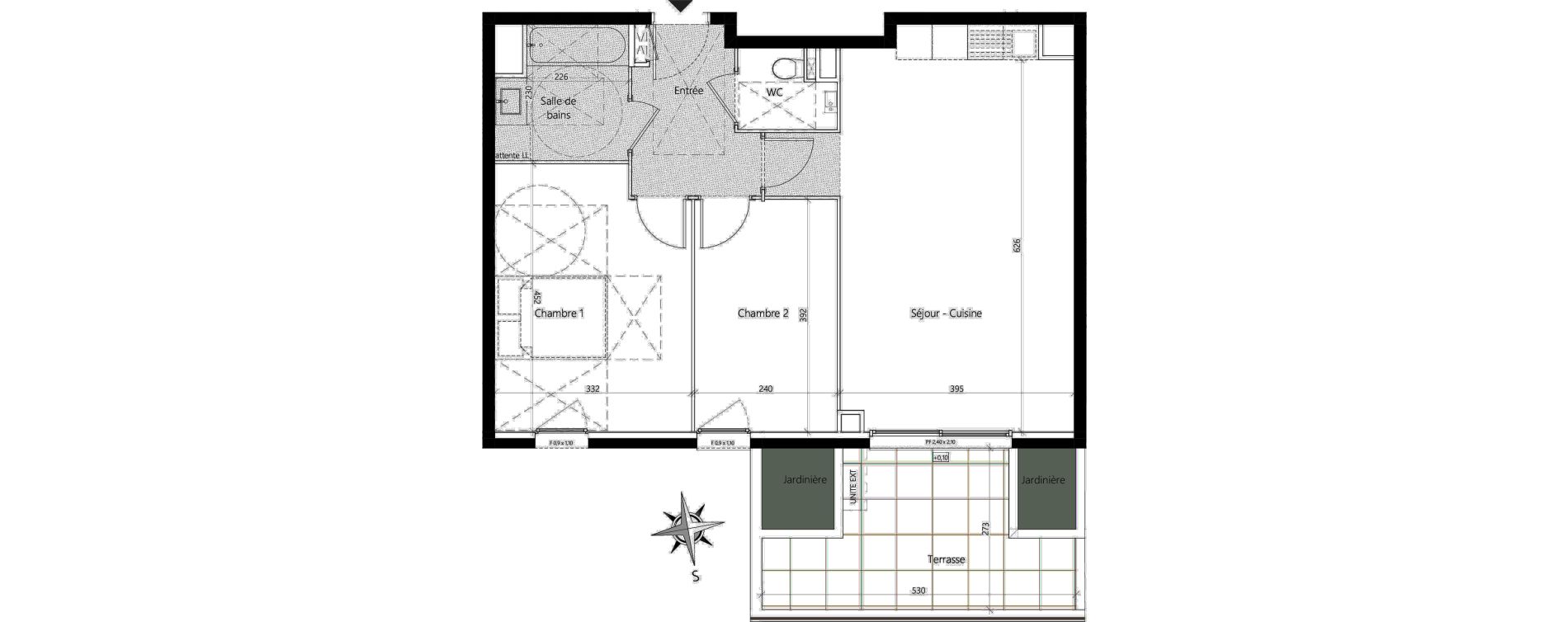 Appartement T3 de 63,30 m2 &agrave; Cannes Le grand jas