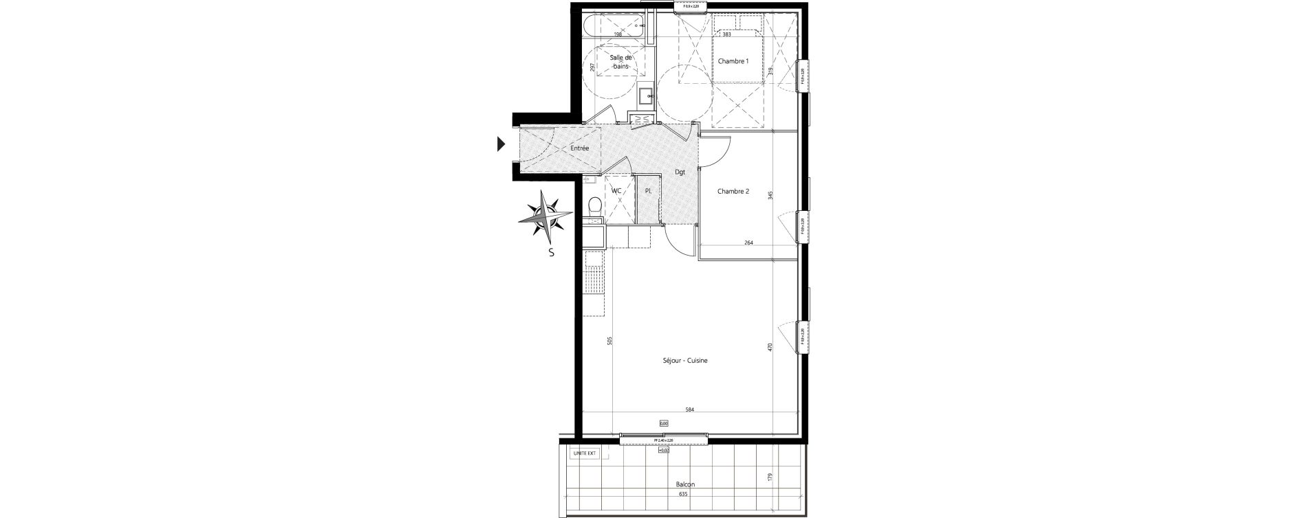 Appartement T3 de 66,90 m2 &agrave; Cannes Le grand jas