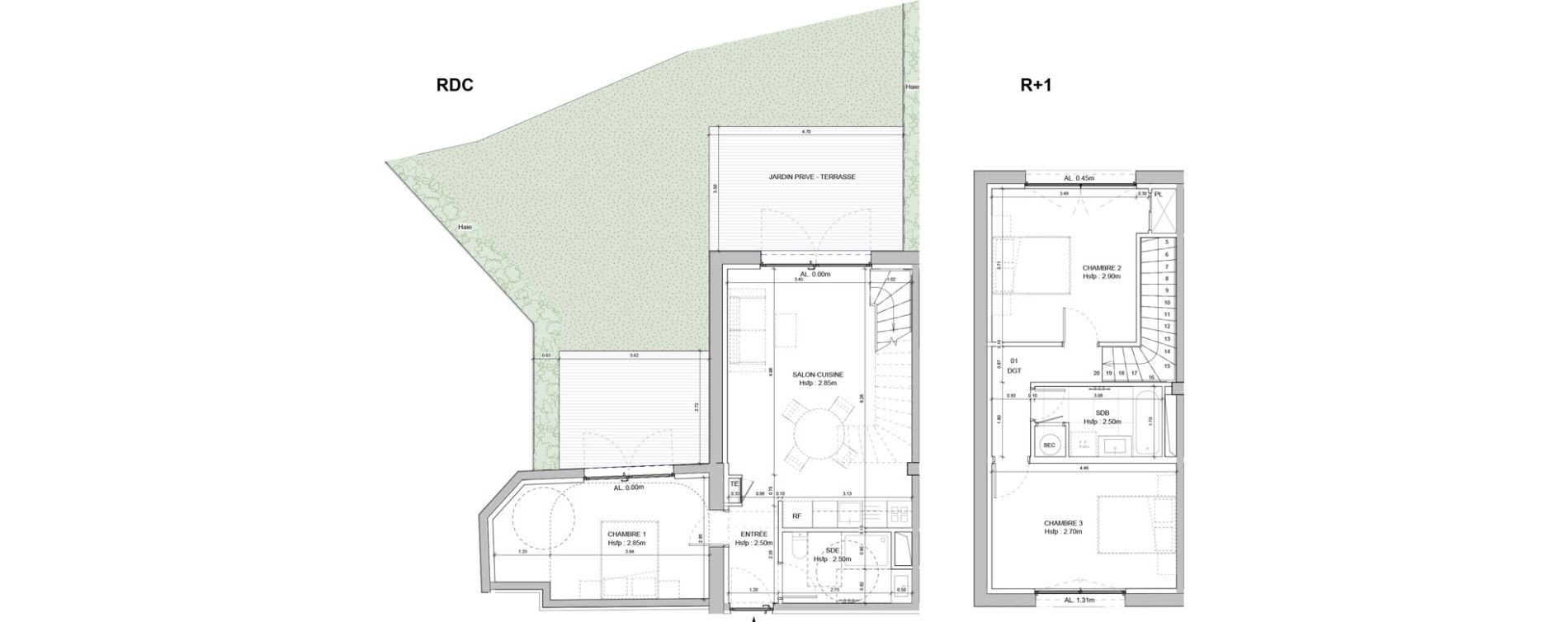 Appartement T4 de 82,61 m2 &agrave; Falicon Centre