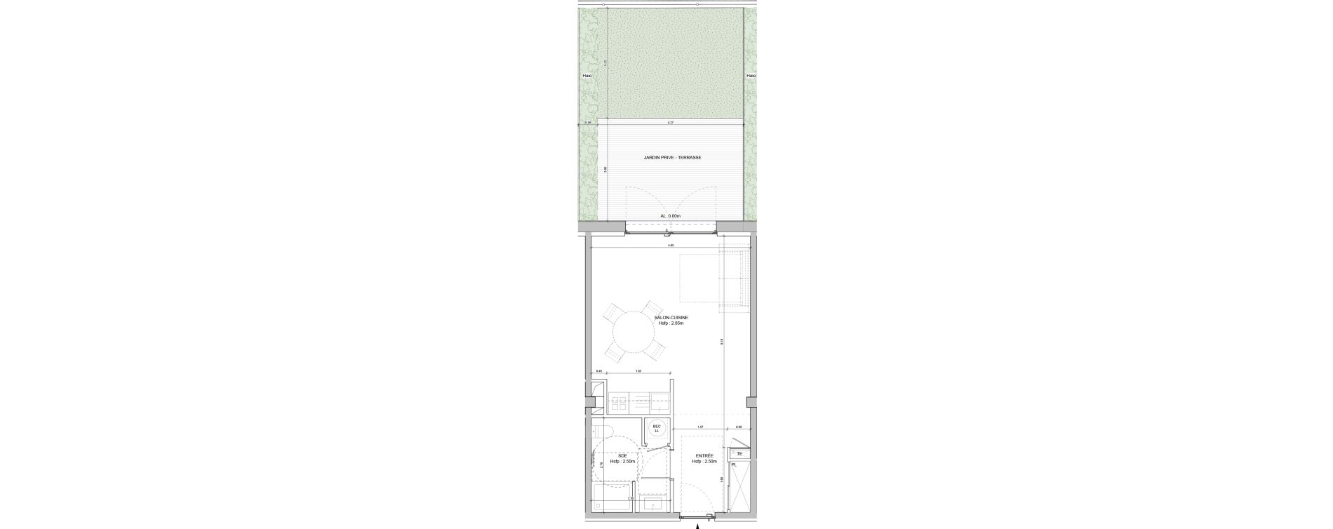 Appartement T1 de 36,06 m2 &agrave; Falicon Centre