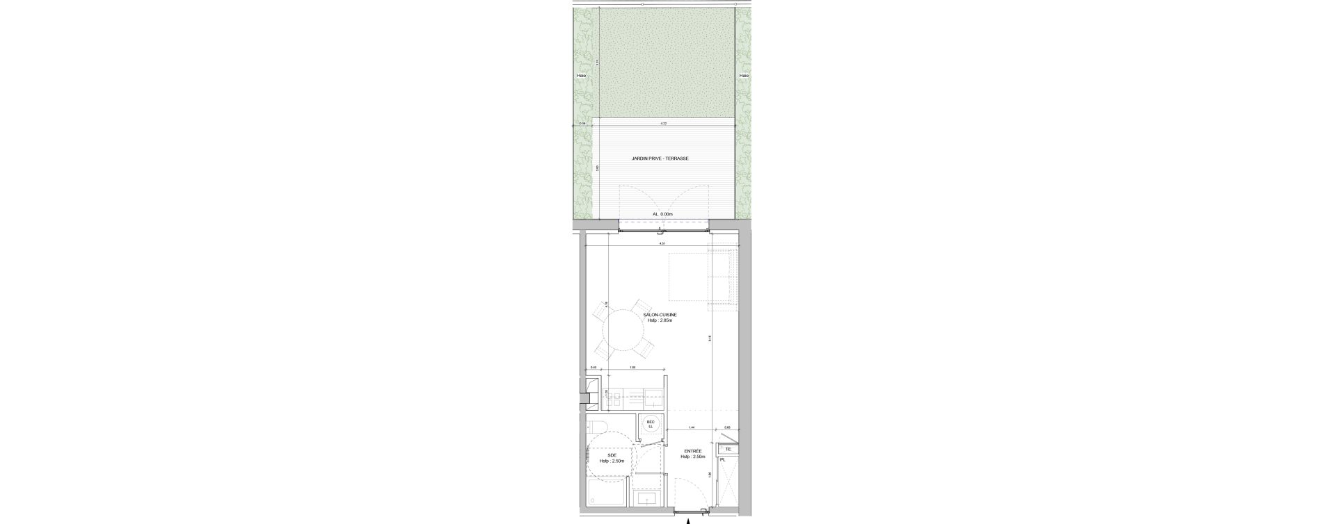 Appartement T1 de 34,98 m2 &agrave; Falicon Centre