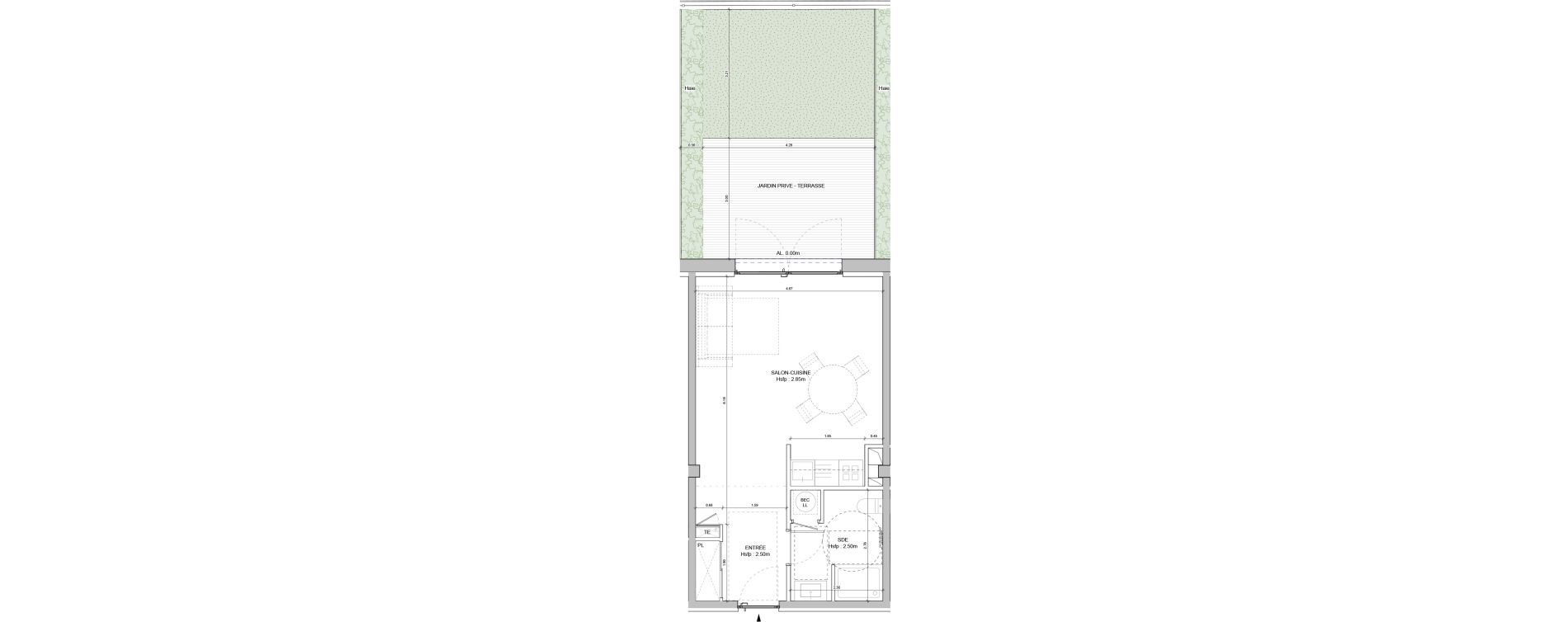 Appartement T1 de 36,20 m2 &agrave; Falicon Centre