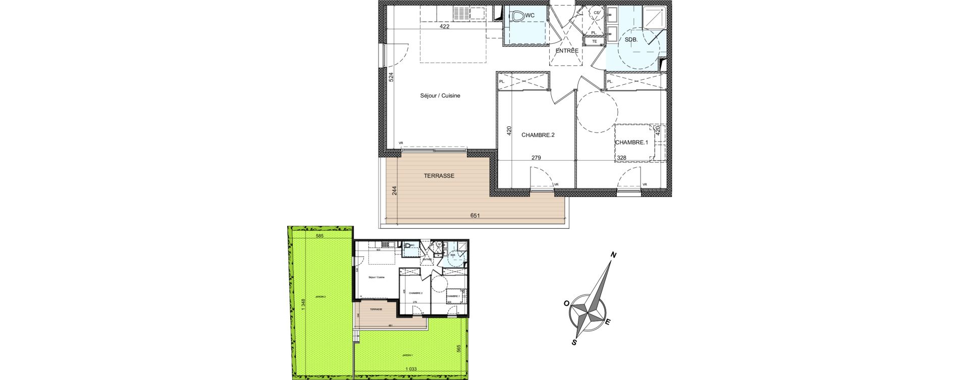 Appartement T3 de 60,10 m2 &agrave; Golfe-Juan Centre