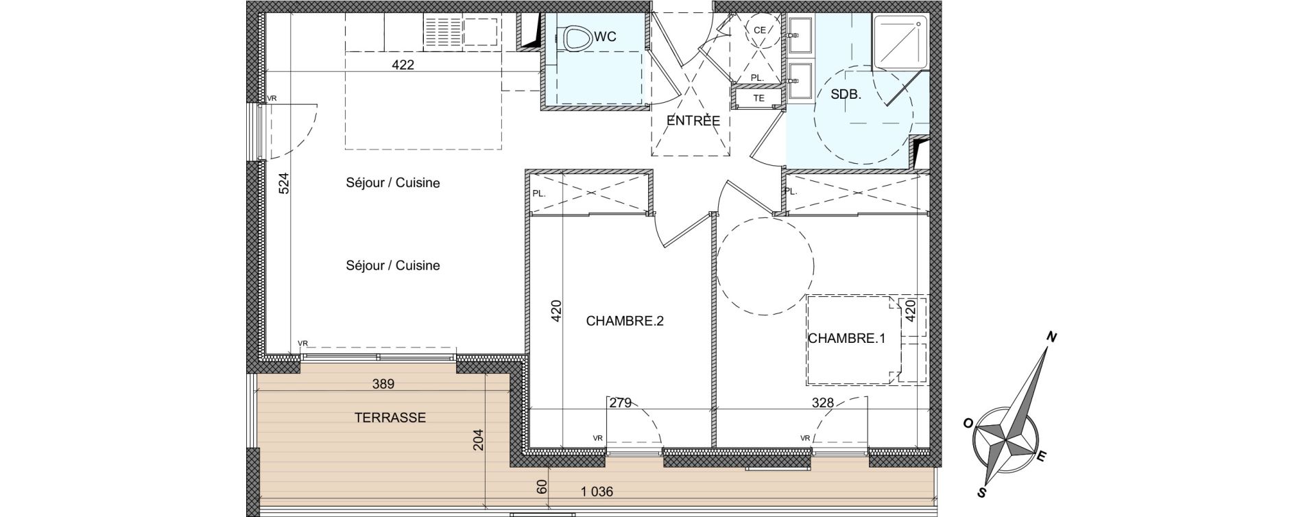 Appartement T3 de 60,10 m2 &agrave; Golfe-Juan Centre