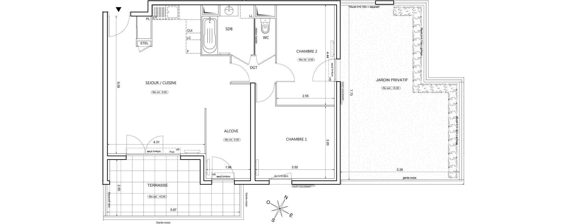 Appartement T3 de 68,15 m2 &agrave; Grasse Petit paris