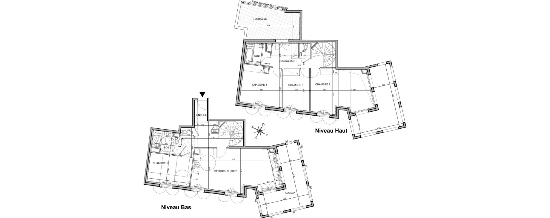 Appartement T5 de 111,73 m2 au Rouret Centre