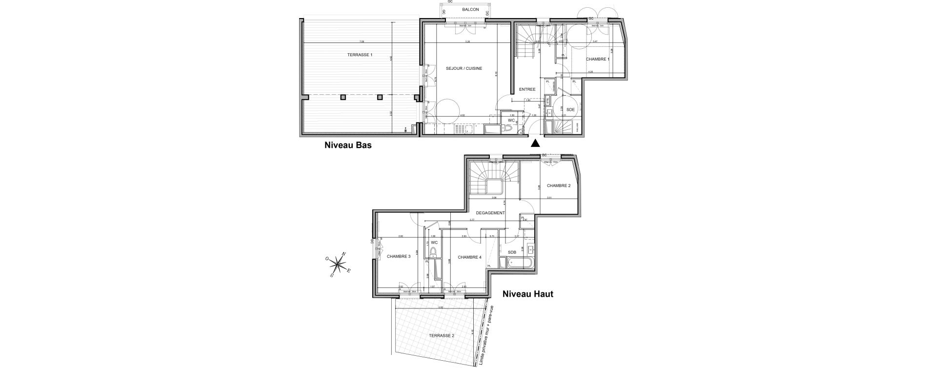 Appartement T5 de 122,94 m2 au Rouret Centre