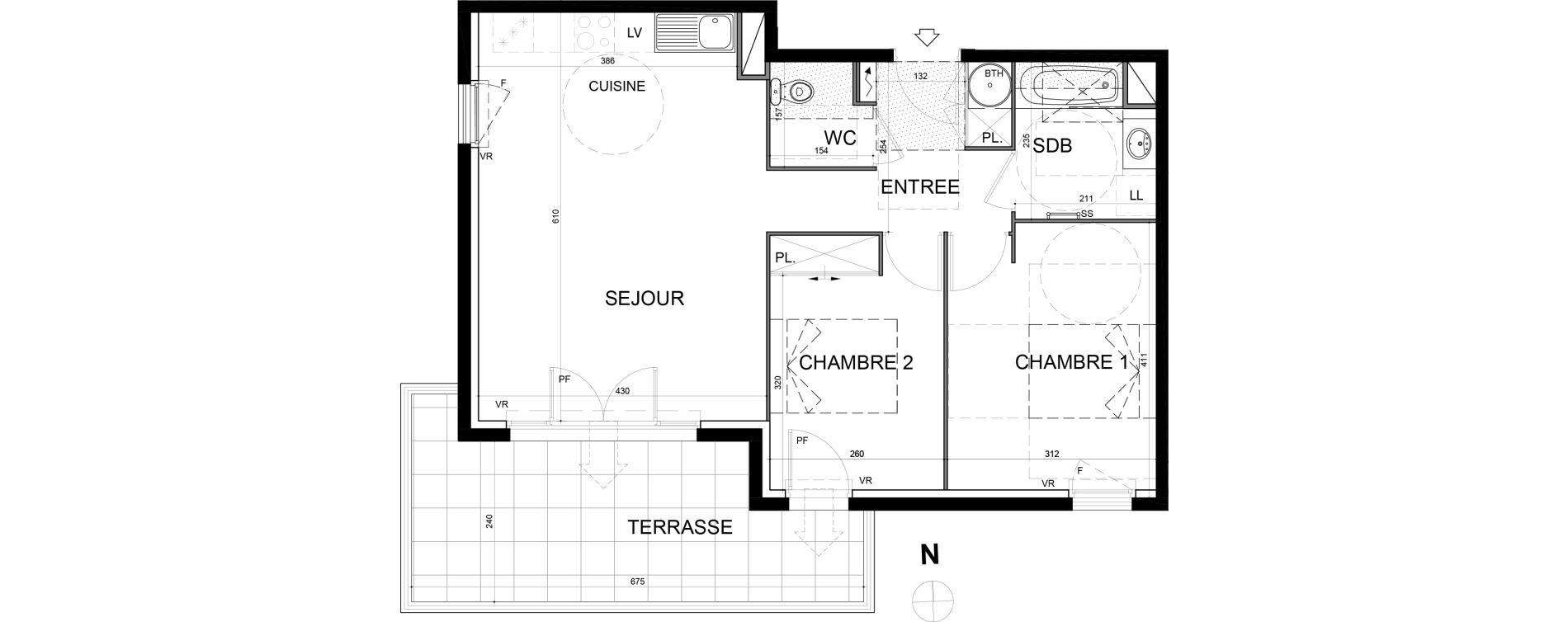 Appartement T3 de 61,31 m2 &agrave; Mandelieu-La-Napoule Centre