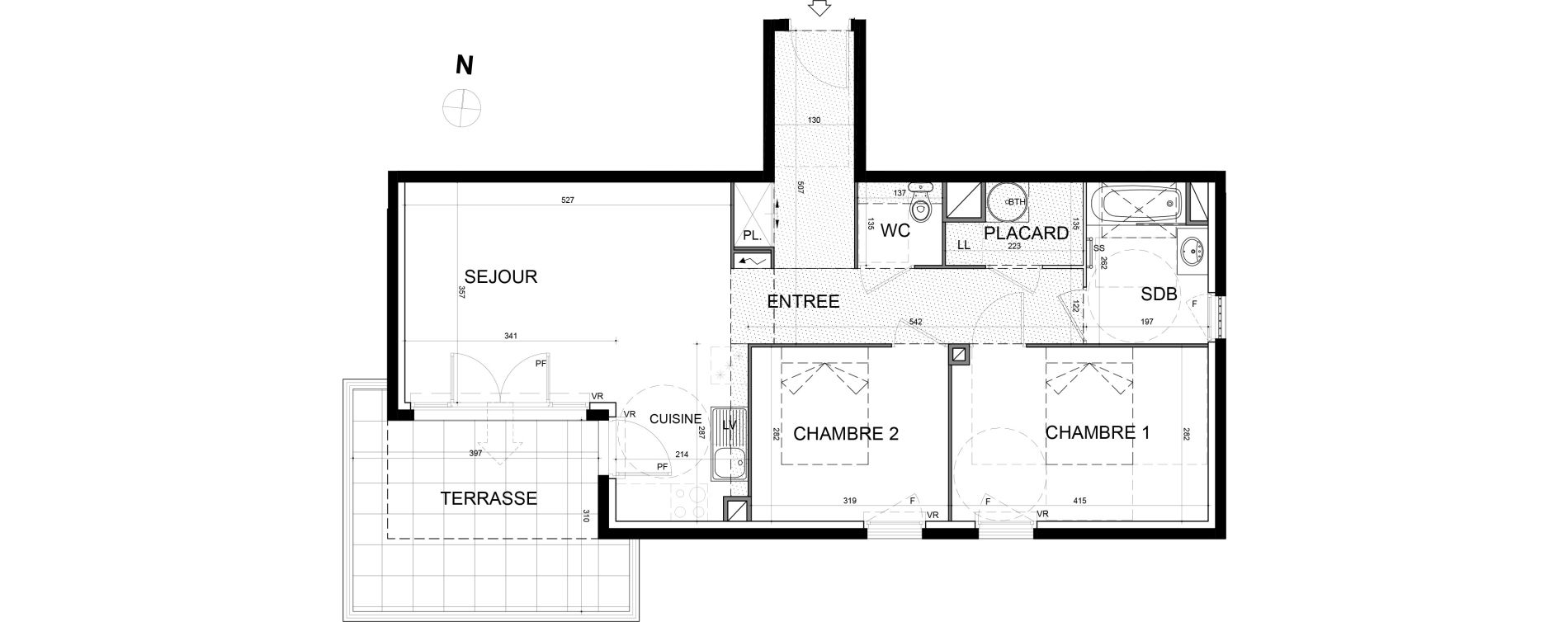 Appartement T3 de 65,64 m2 &agrave; Mandelieu-La-Napoule Centre