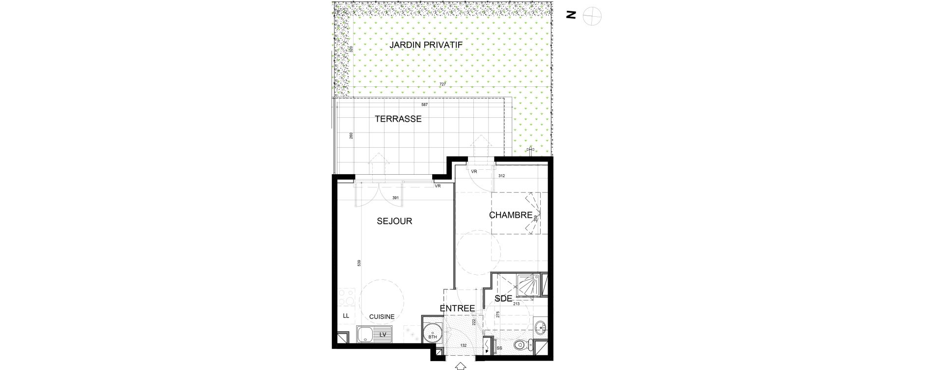 Appartement T2 de 40,07 m2 &agrave; Mandelieu-La-Napoule Centre