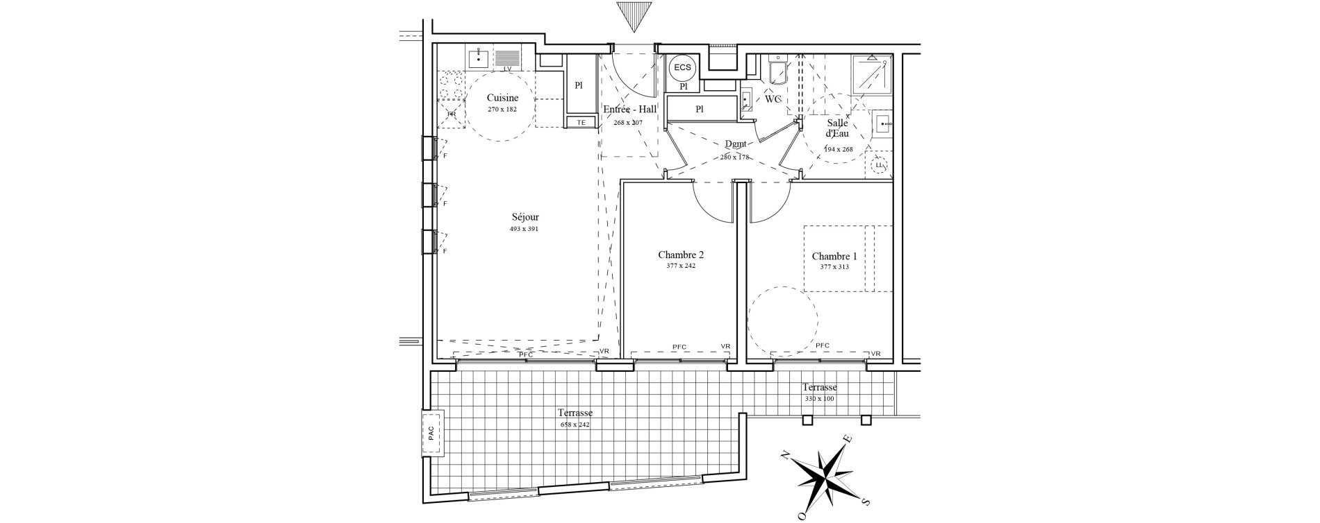 Appartement T3 de 60,20 m2 &agrave; Menton Centre