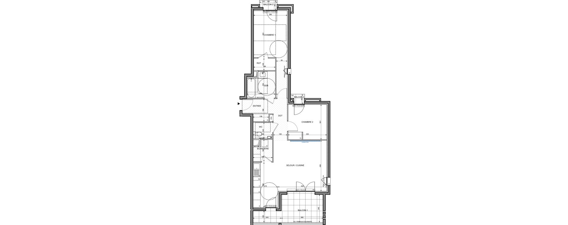 Appartement T3 de 73,23 m2 &agrave; Nice Cimiez