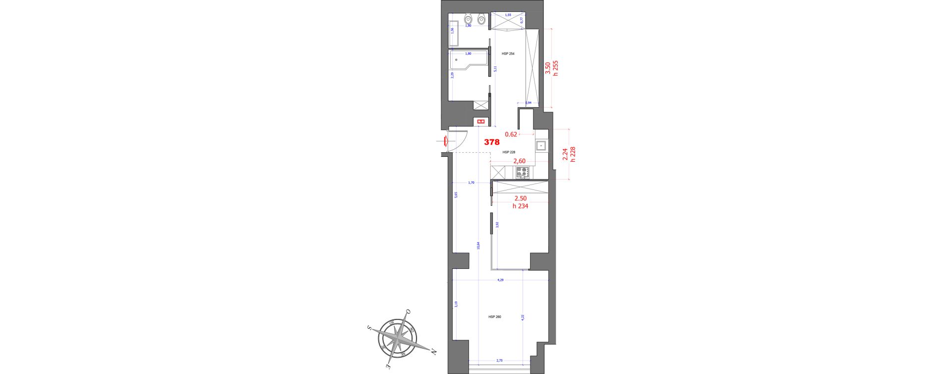 Appartement de 60,70 m2 &agrave; Nice Bottero