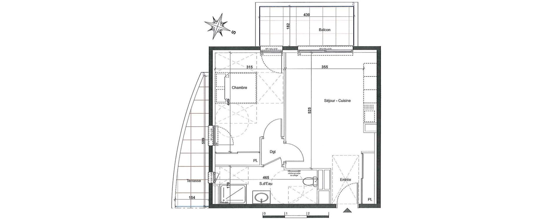 Appartement T2 de 47,00 m2 &agrave; Nice Cimiez
