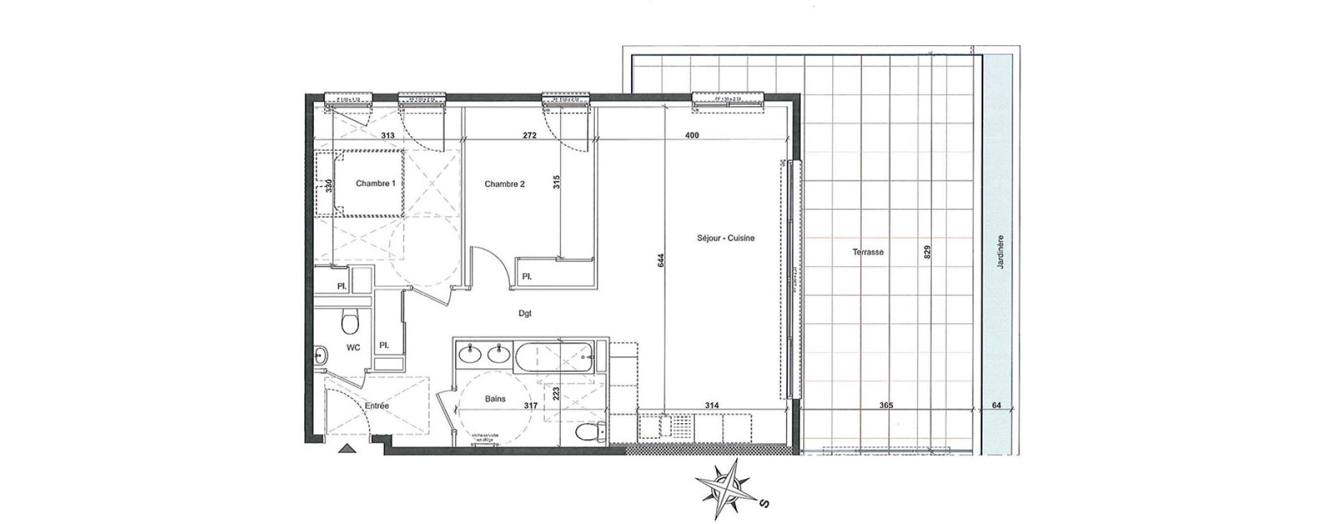 Appartement T3 de 67,50 m2 &agrave; Nice Cimiez