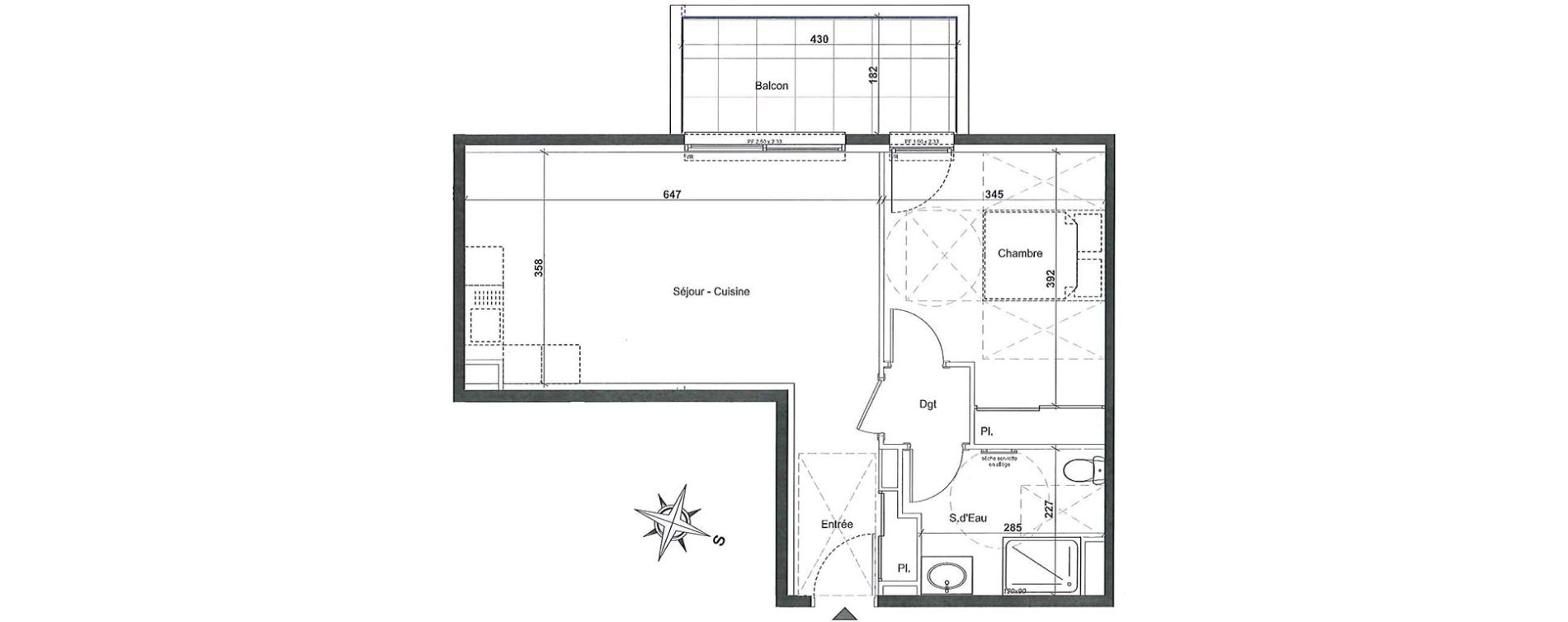Appartement T2 de 49,10 m2 &agrave; Nice Cimiez