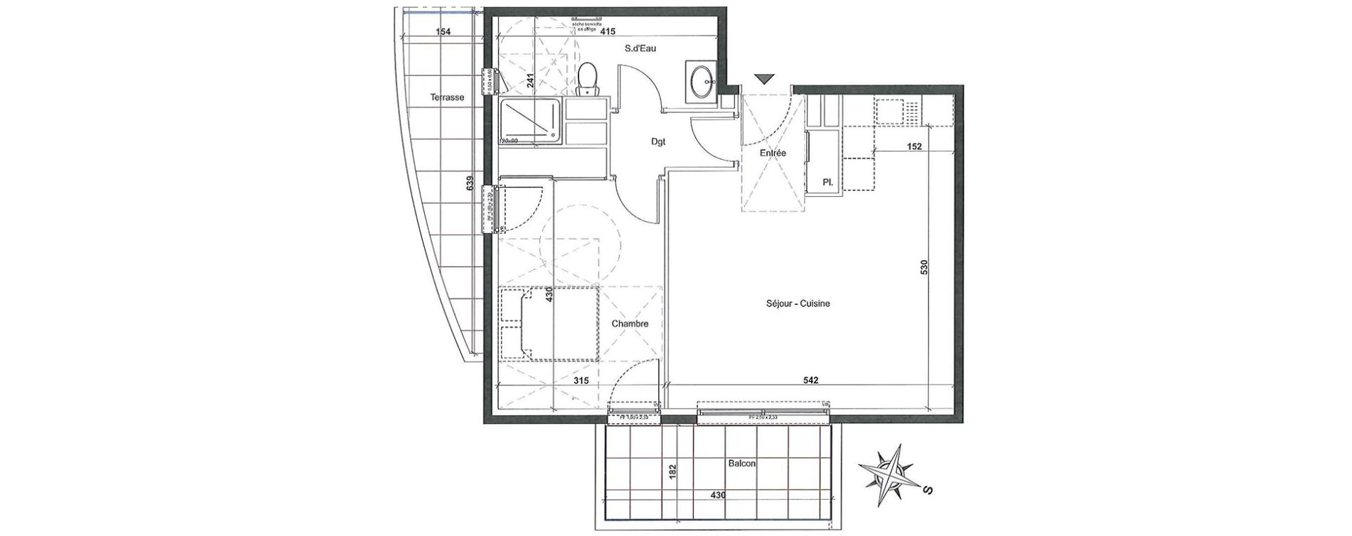 Appartement T2 de 54,00 m2 &agrave; Nice Cimiez